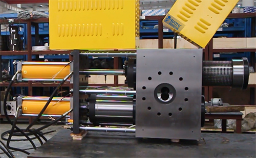 雙柱大濾筒液壓換網器